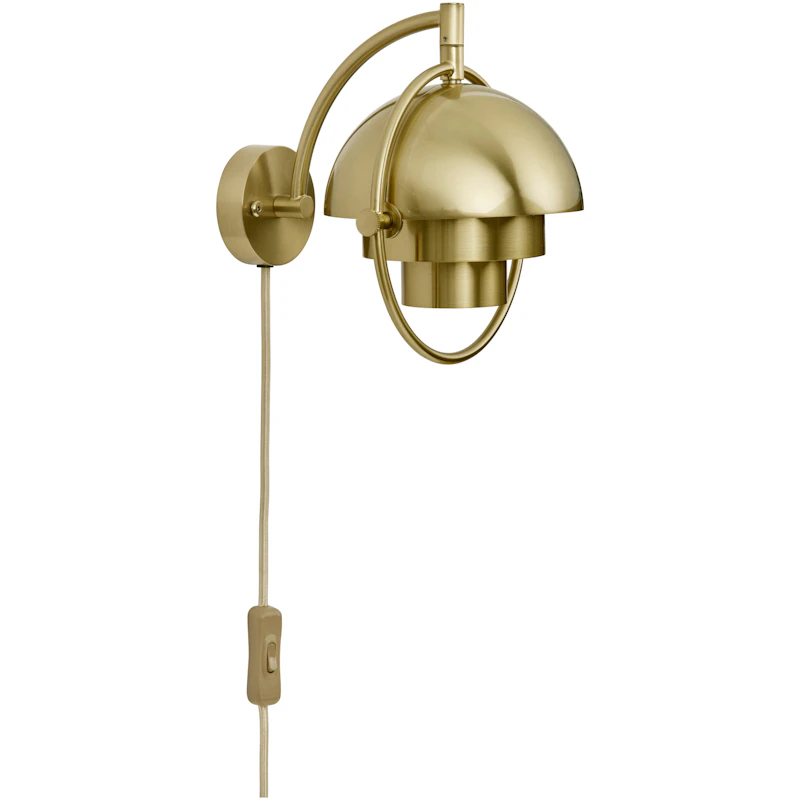 Multi-Lite Vägglampa, Brass Shiny / Brass