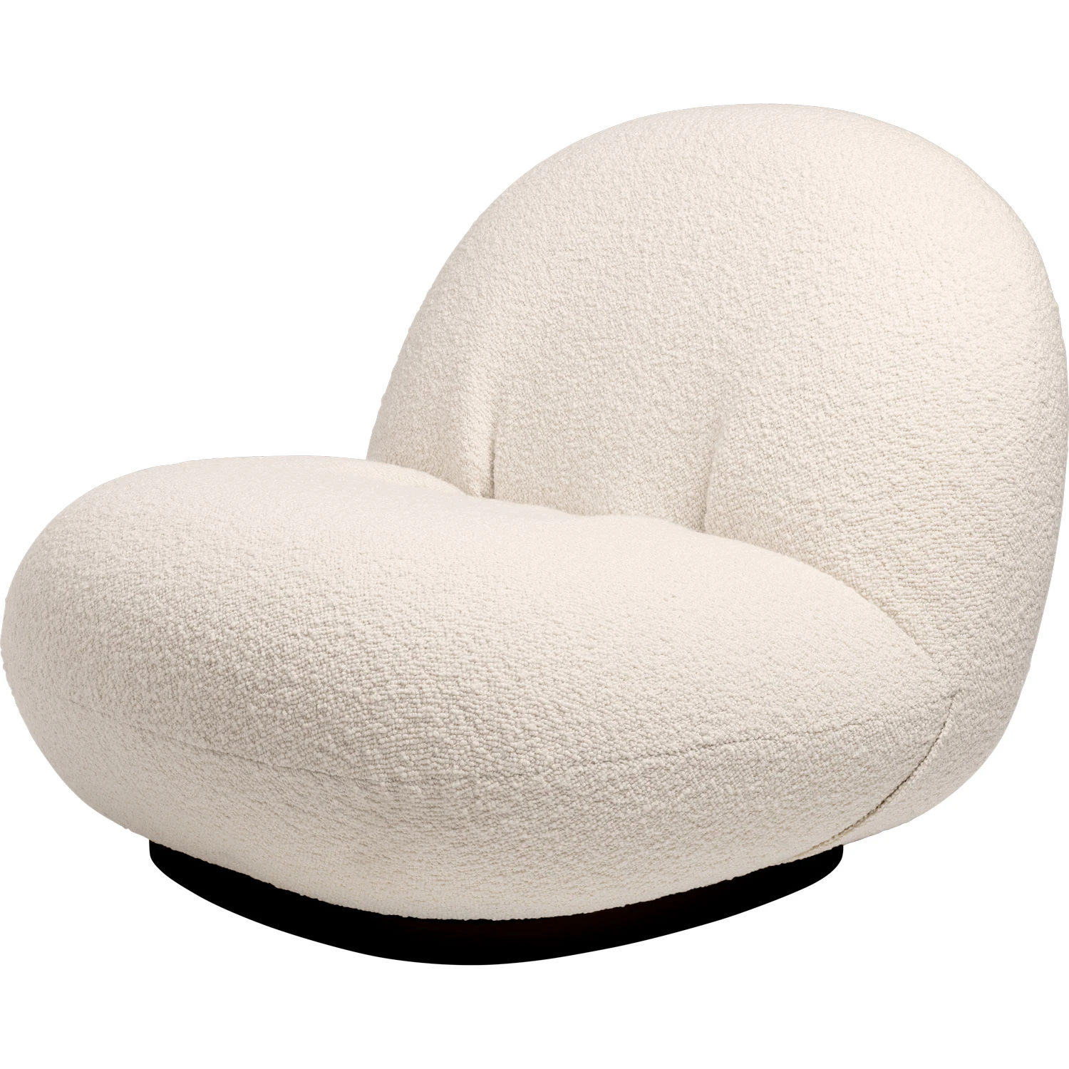 Gubi Pacha Loungef&aring;t&ouml;lj Pg5 Karakorum 001 Svart Fot - F&aring;t&ouml;ljer Ullboucl&eacute; Off-White - 10062197