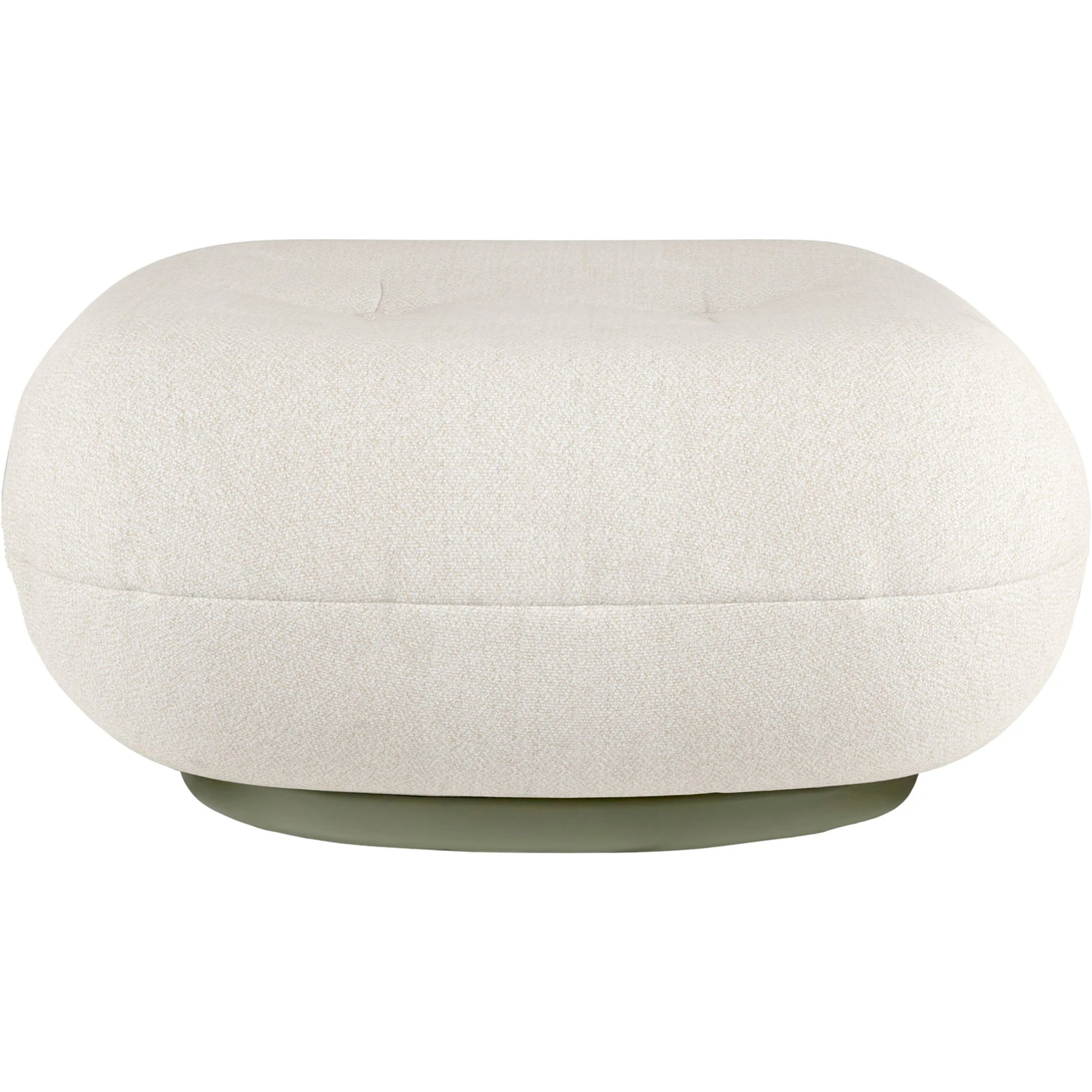 Gubi Pacha Outdoor Ottoman Limonta Lorkey 40 Mossgr&ouml;n Fot - Fotpallar & Sittpuffar Textil Vit - 10106303