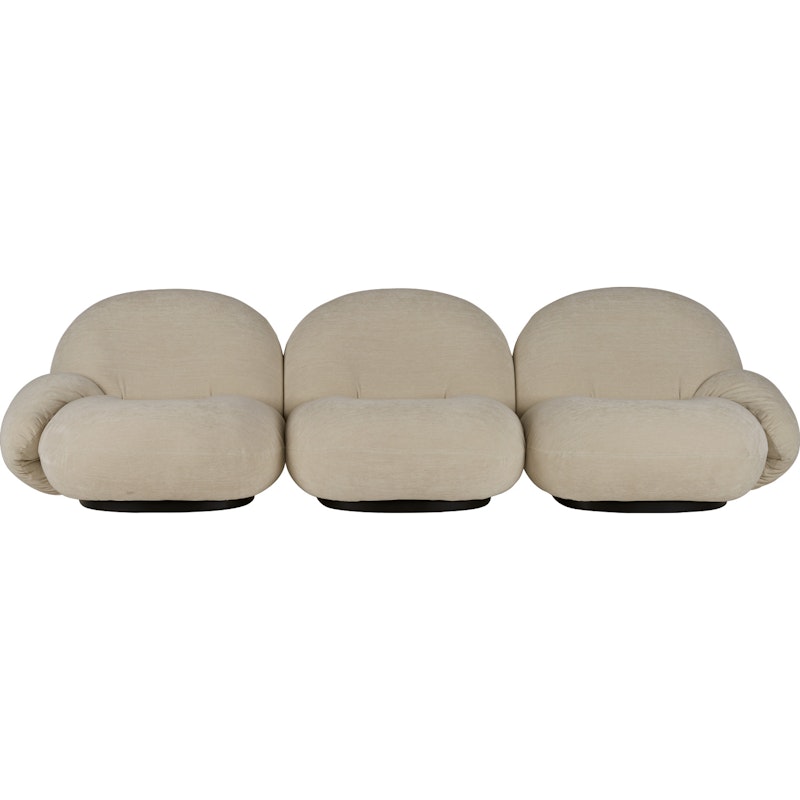 Pacha Soffa  3-Sits PG4, Belsuede 007 / Black Base