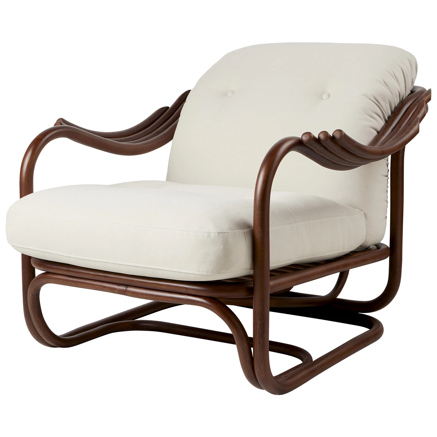 Gubi Poltrona Tria F&aring;t&ouml;lj Reales 001 - F&aring;t&ouml;ljer Textil Vit - 10141493