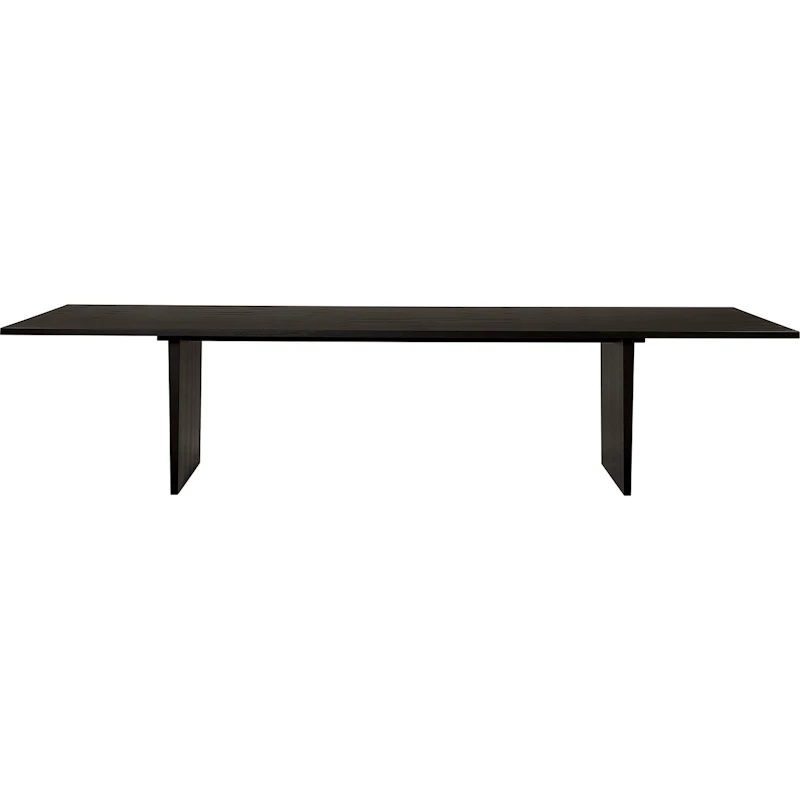 Private Matbord 320 cm, Svartbetsad Ask