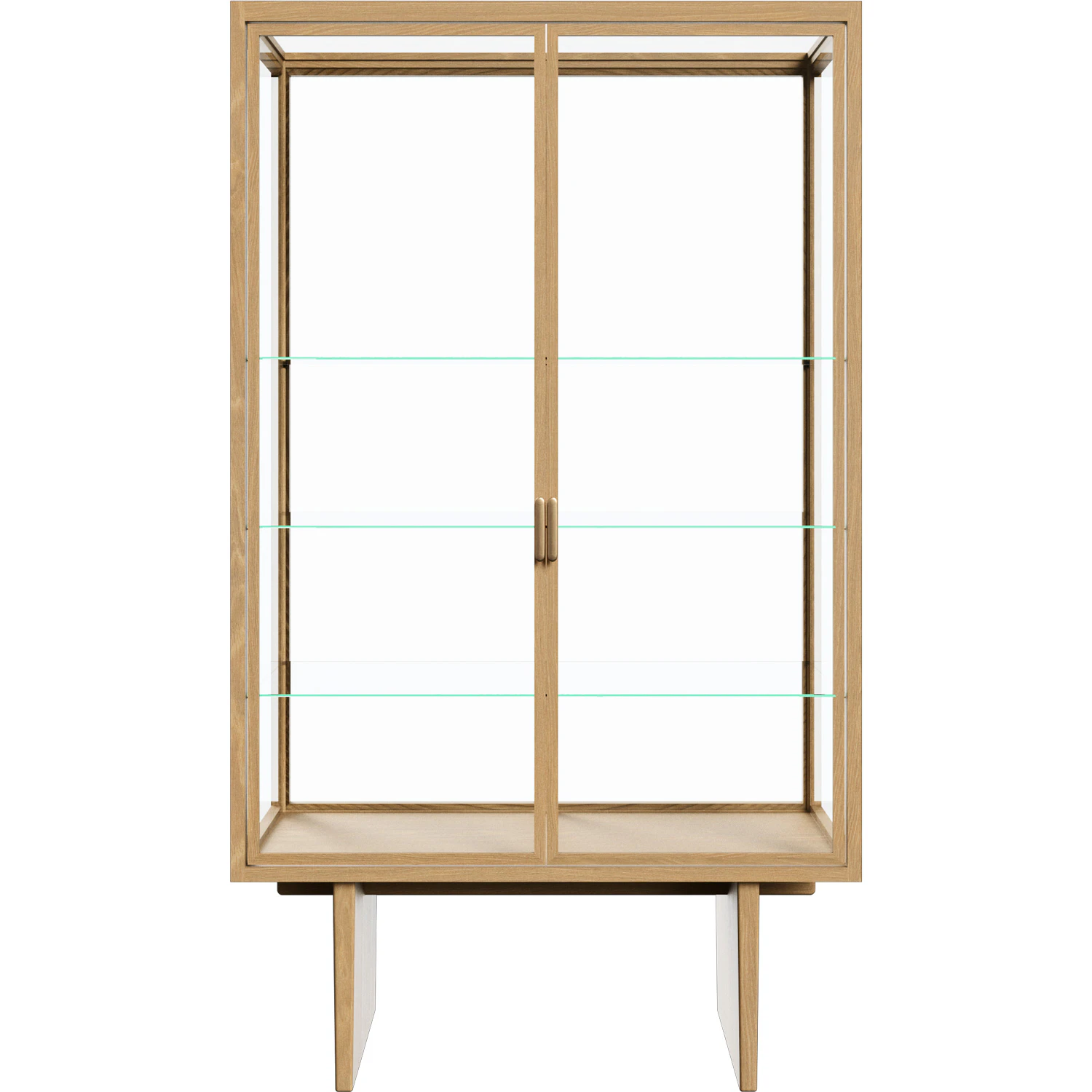 Gubi Private Vitrinsk&aring;p 110x45x191 Cm Ljus Betsad Ek - Sk&aring;p & vitrinsk&aring;p M&auml;ssing Ek - 10125075