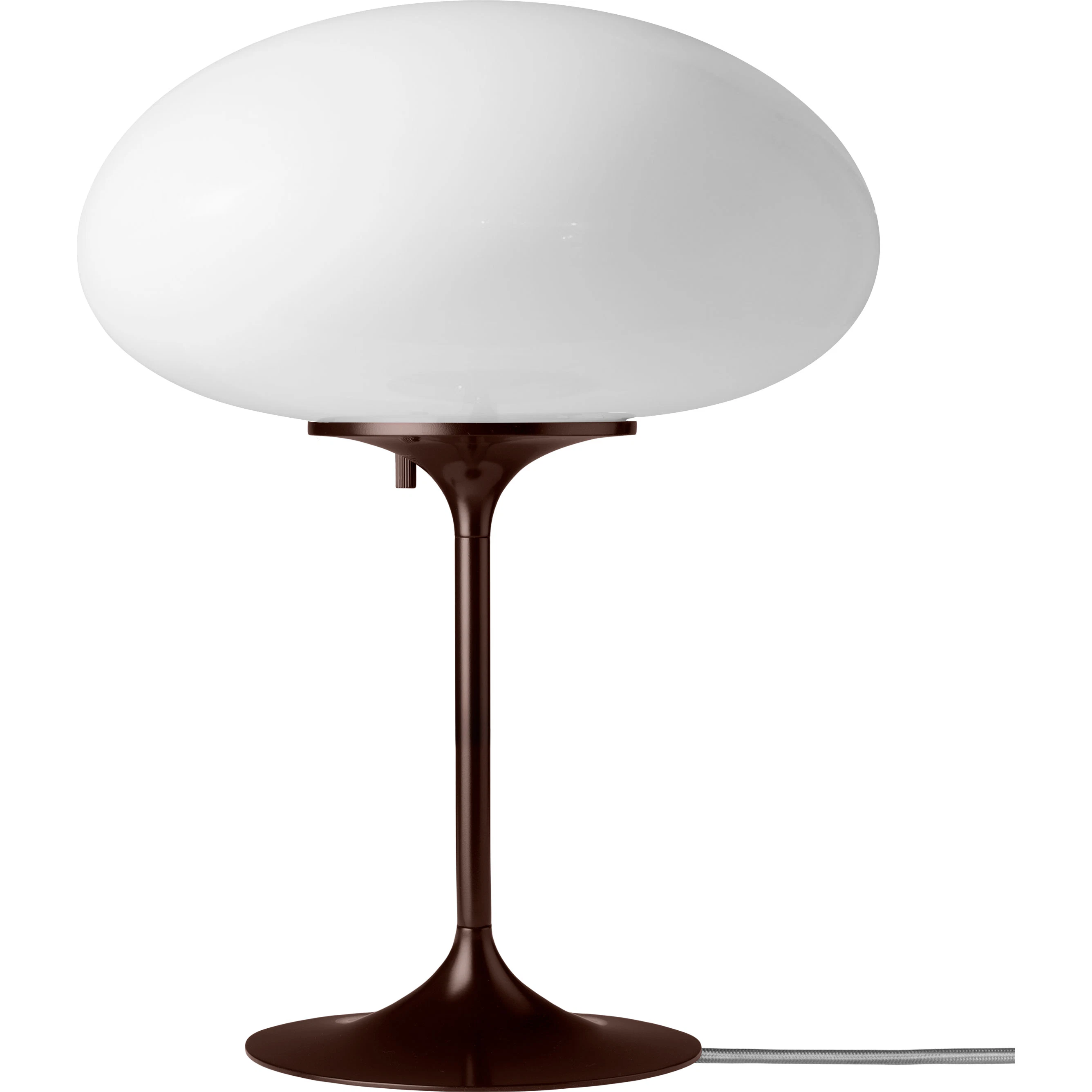 Gubi Stemlite Bordslampa 42 Cm M&ouml;rkr&ouml;d / Opal - Bordslampor St&aring;l M&ouml;rkr&ouml;d - 10149879