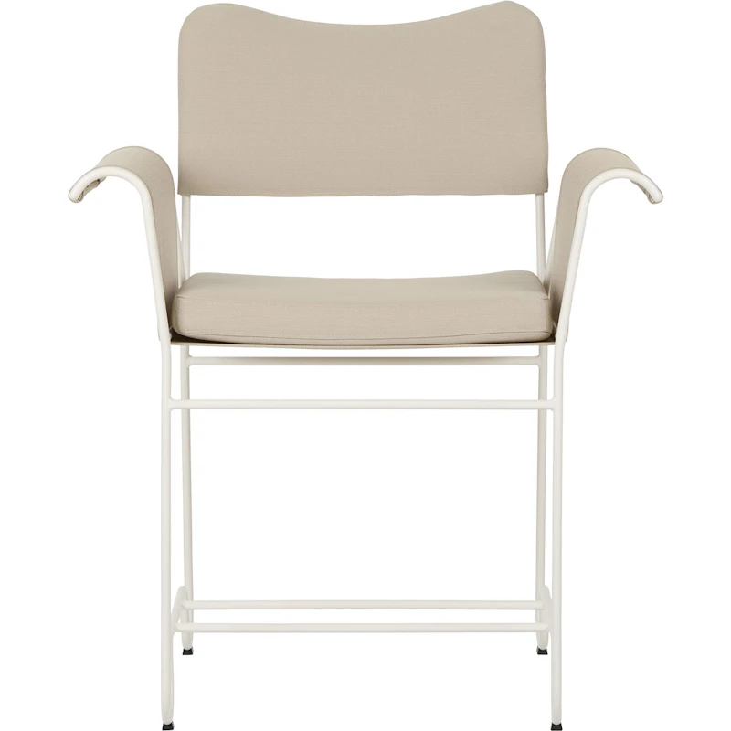 Tropique Matstol, Classic White Semi Matt / Leslie Stripe 12
