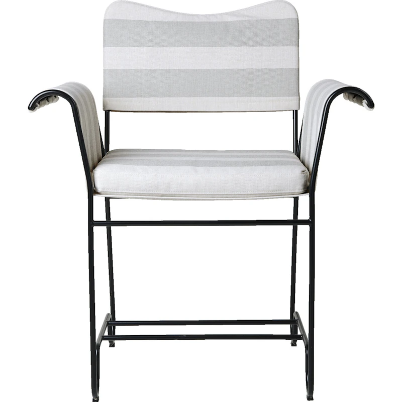 Tropique Matstol, Classic Black / Leslie Stripe 20