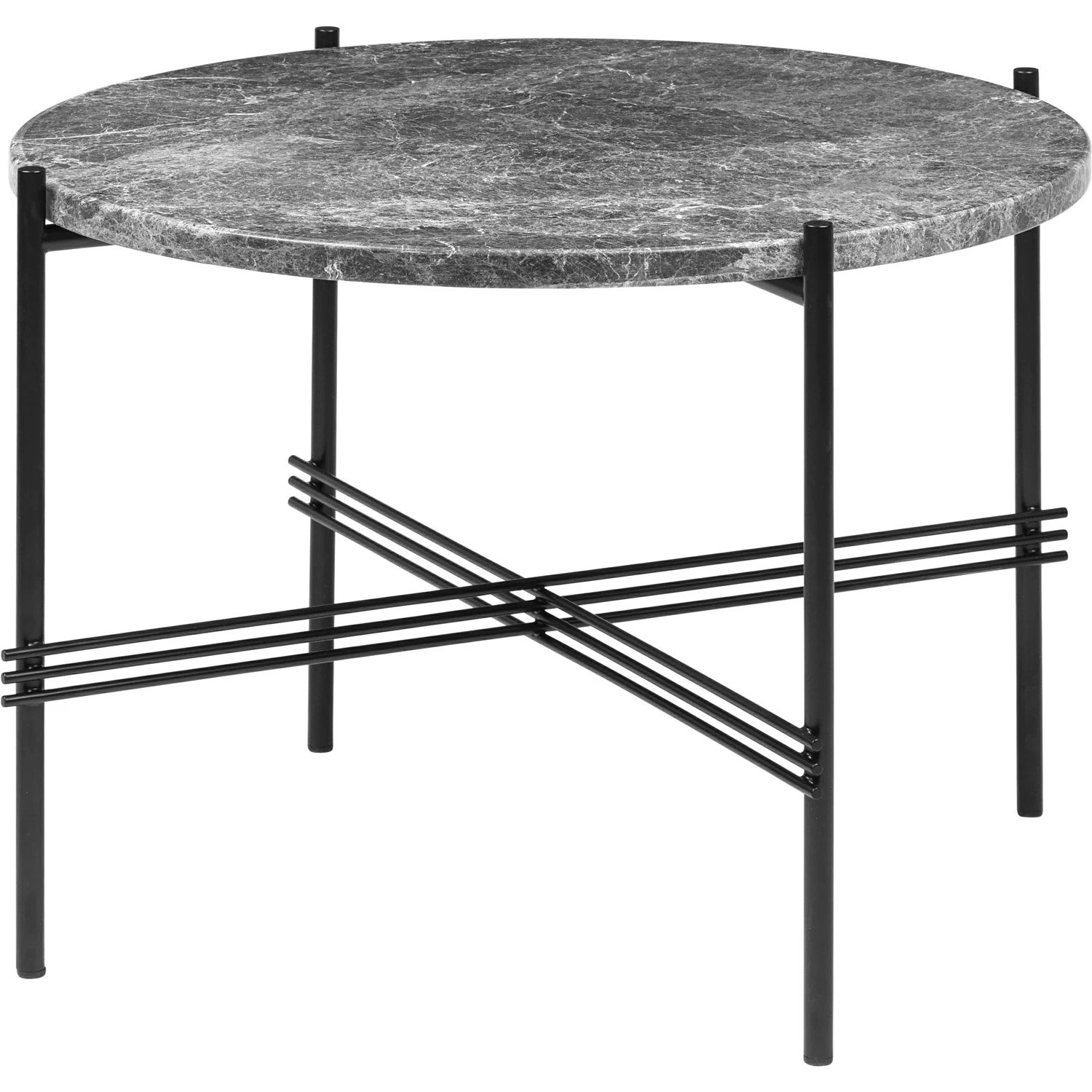 Gubi Ts Soffbord 55 Cm Svart / Gr&aring; - Soffbord Emperadormarmor Gr&aring; - 10017139