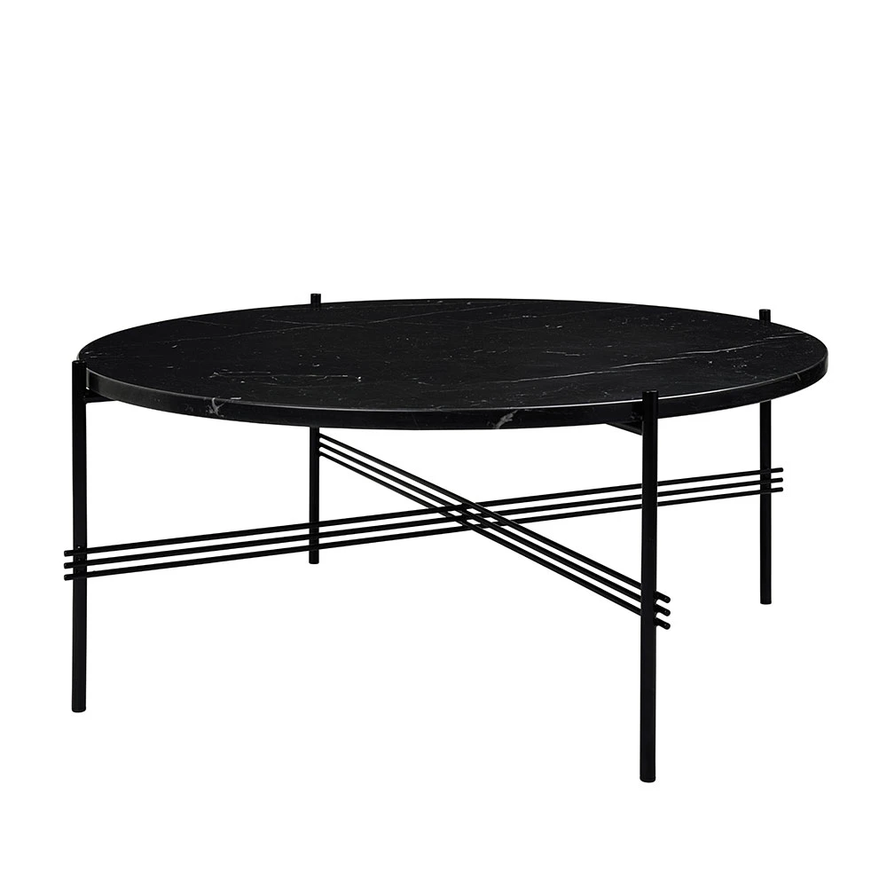 Gubi Ts Soffbord 80 Cm Svart / Svart Marquinamarmor - Soffbord Nero Marquina Svart - 10017163