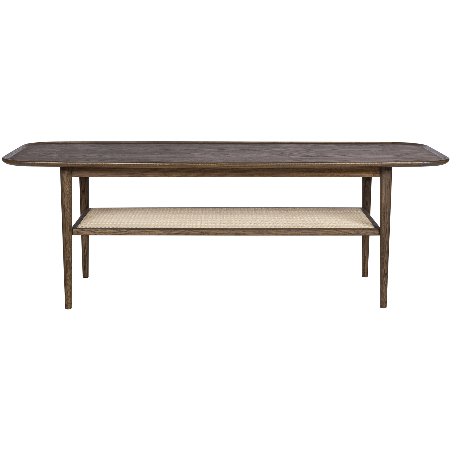 Haslev Athene Soffbord 60x150 Cm M&ouml;rkoljad / Rotting - Soffbord Ek R&ouml;kt Ek - ATHE-01-EGRO