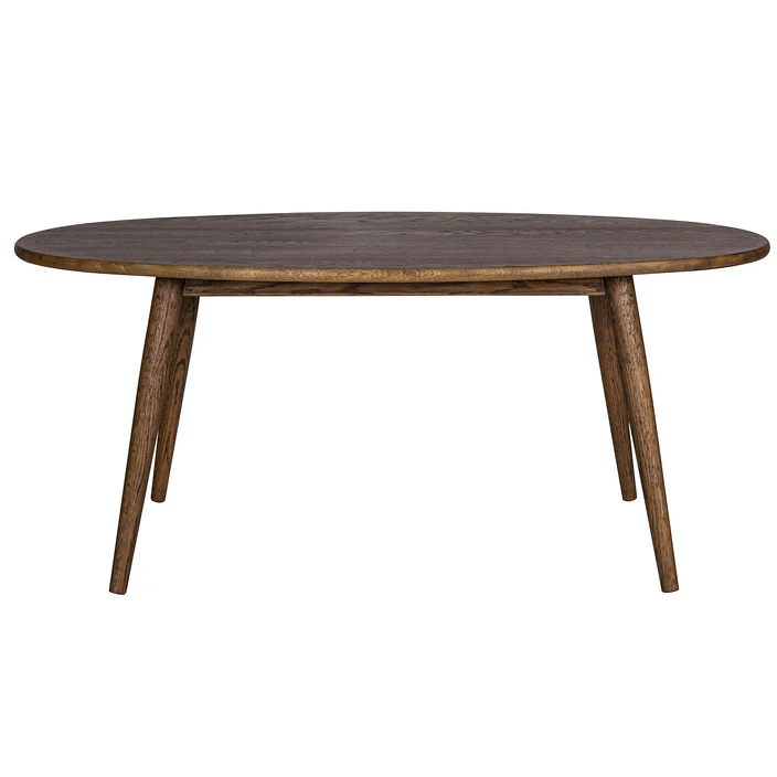 Haslev Symphony 08 Soffbord &Oslash;120 Cm M&ouml;rkoljad - Soffbord Ek R&ouml;kt Ek - SYML08-EGRO-KSEGRO50