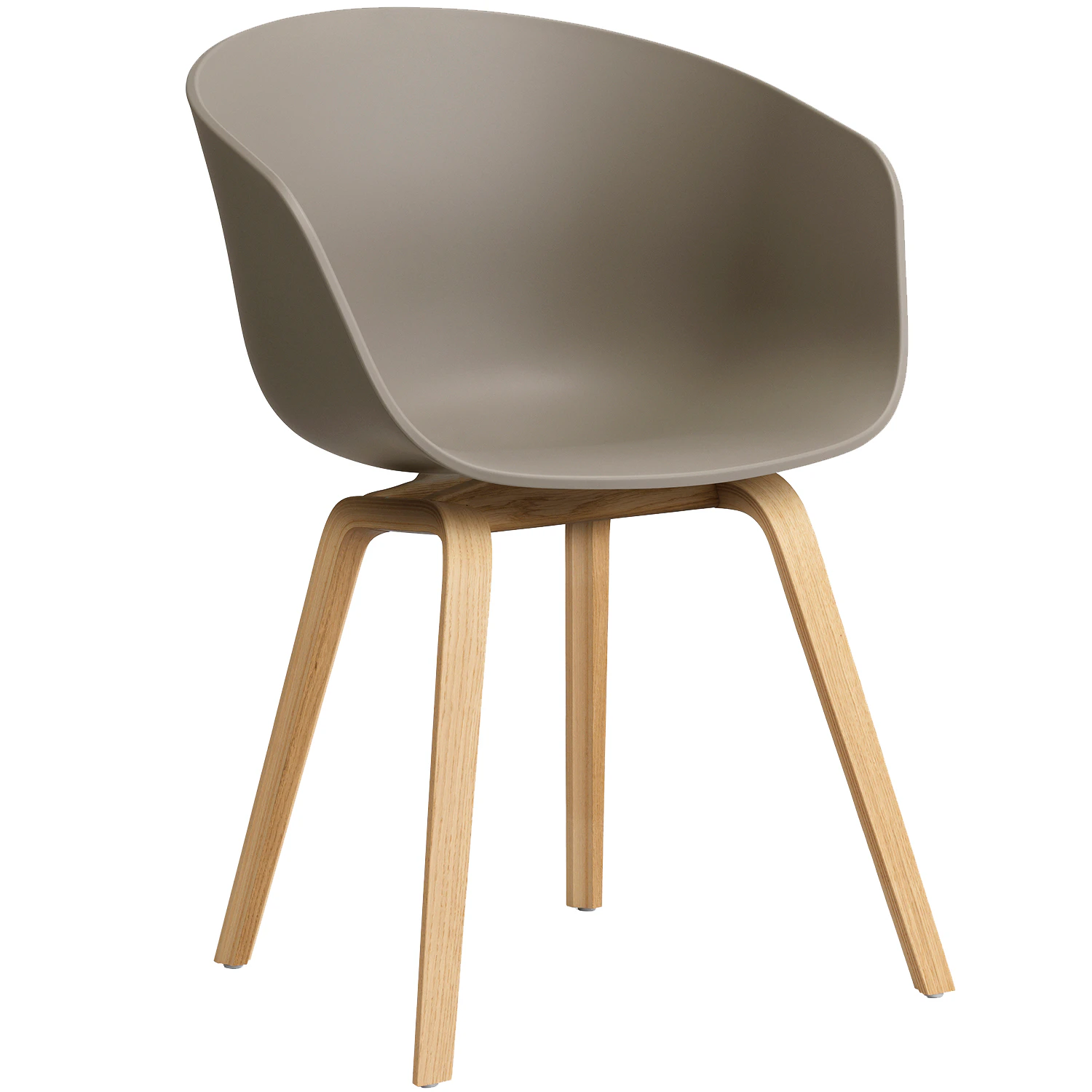 Hay Acc 22 2.0 Karmstol Lackerad Ek / Khaki - Stolar &Aring;tervunnen Polypropen Khaki - AA207-D153-AA51-01UF