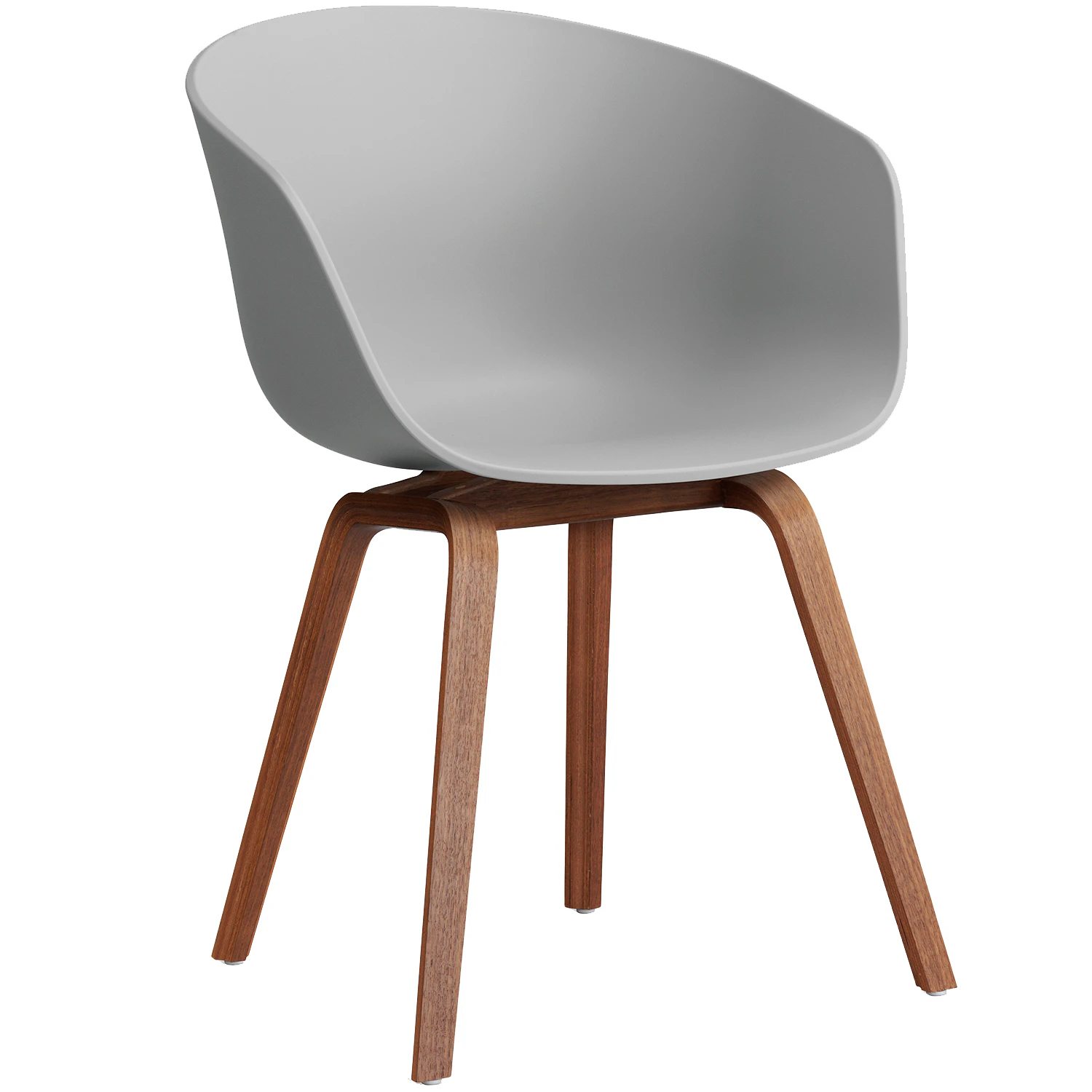 Hay Aac 22 2.0 Karmstol Lackerad Valn&ouml;t / Concrete Grey - Stolar &Aring;tervunnen Polypropen Concrete Grey - AB238-D165-AA51-01UF