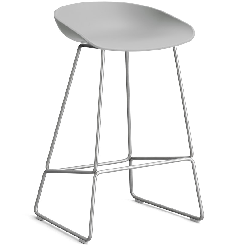 AAS 38 2.0 Barstol 65 cm, Rostfritt Stål / Concrete Grey