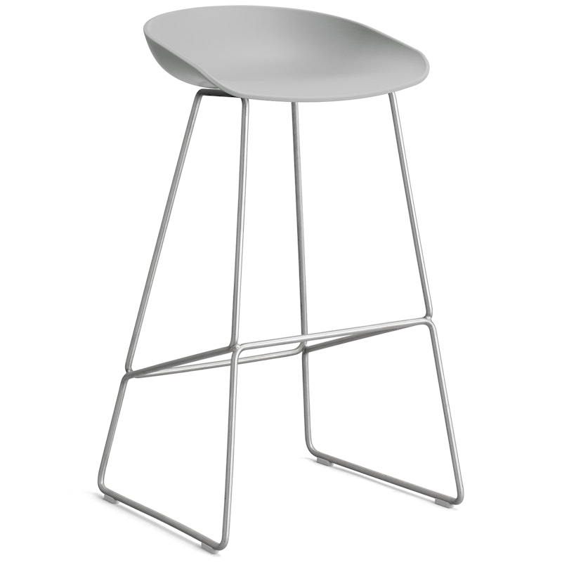 AAS 38 2.0 Barstol 75 cm, Rostfritt Stål / Concrete Grey