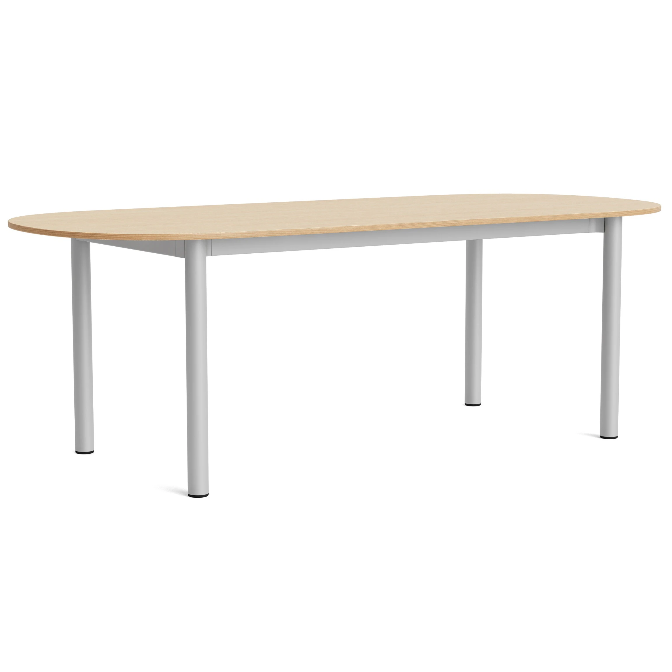 Hay Annex Bord Oval 95x220 Cm Aluminium / Lackerad Ek - Matbord & Barbord Vattenbaserad Lackad Ek Aluminium - AF196-F293-AT16