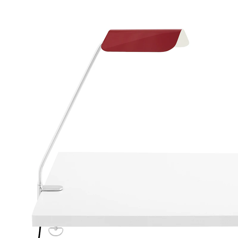 Apex Skrivbordslampa med klämma, Maroon Red
