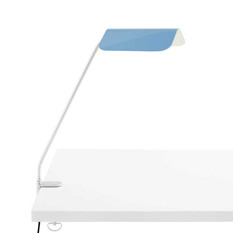 Apex Skrivbordslampa med klämma, Pastellblå