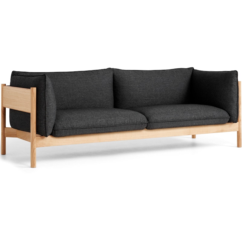 Arbour 3-Sitssoffa, Hårdvaxoljad Ek / Re-Wool 198