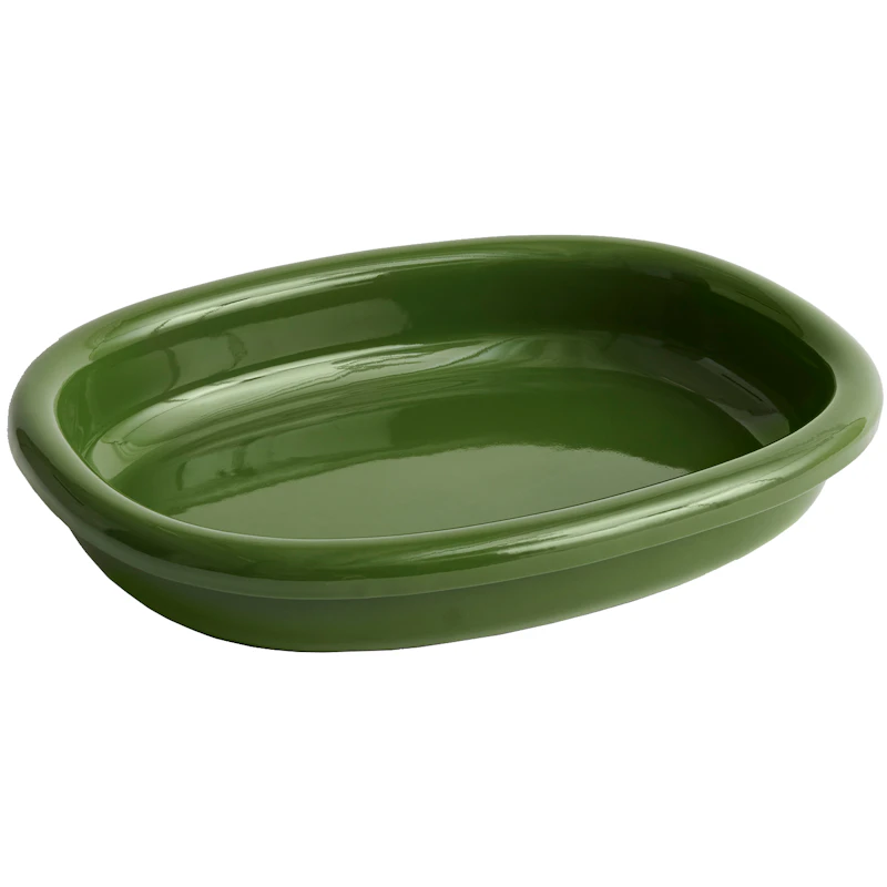 Barro Oval Dish Large, Green