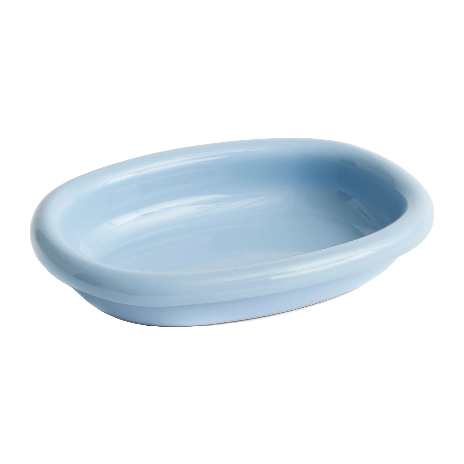 Hay Barro Oval Dish Small Light Blue - Uppl&auml;ggningsfat Terrakotta Ljusbl&aring; - AC468-A601-AB84