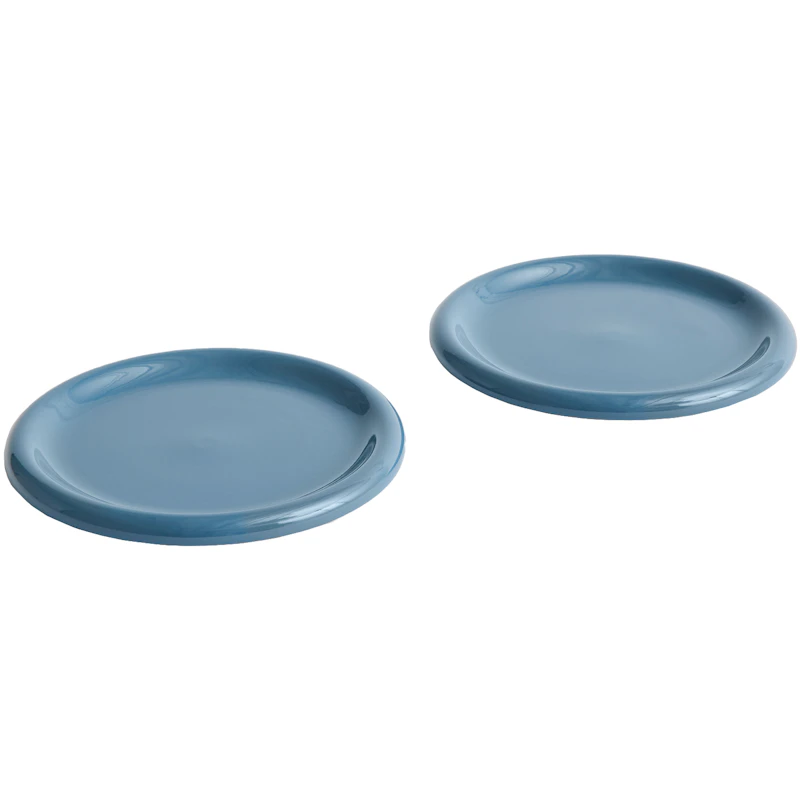 Barro Plate Set of 2 Ø24 cm, Dark Blue