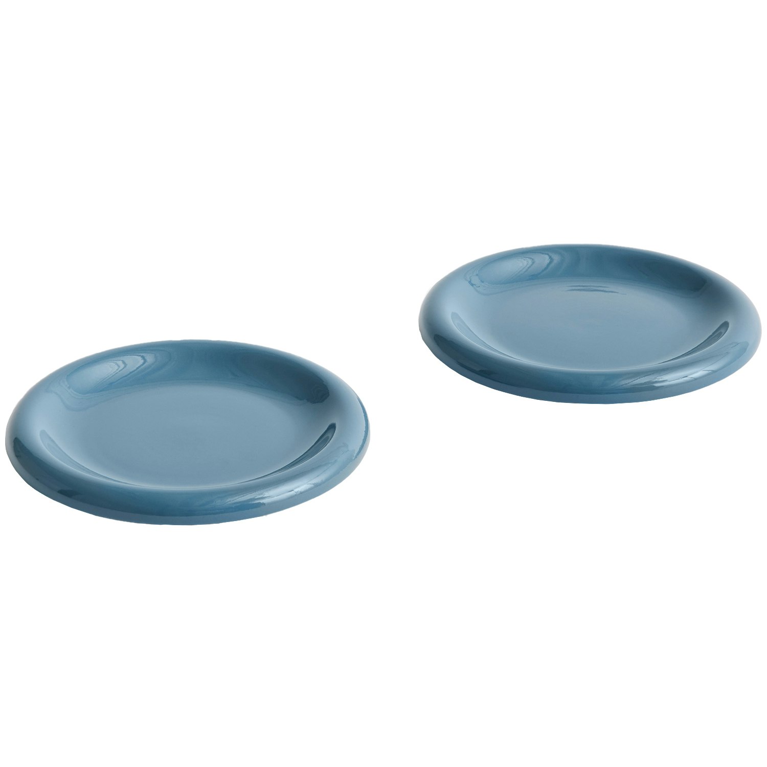 Hay Barro Plate Set Of 2 &Oslash;18 Cm Dark Blue - Assietter Terrakotta M&ouml;rkbl&aring; - AC459-A668-AI60-02AU