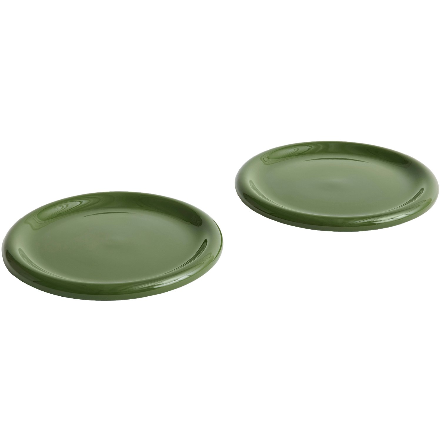 Hay Barro Plate Set Of 2 &Oslash;24 Cm Green - Assietter Terrakotta Gr&ouml;n - AC459-A668-AI61-02AY