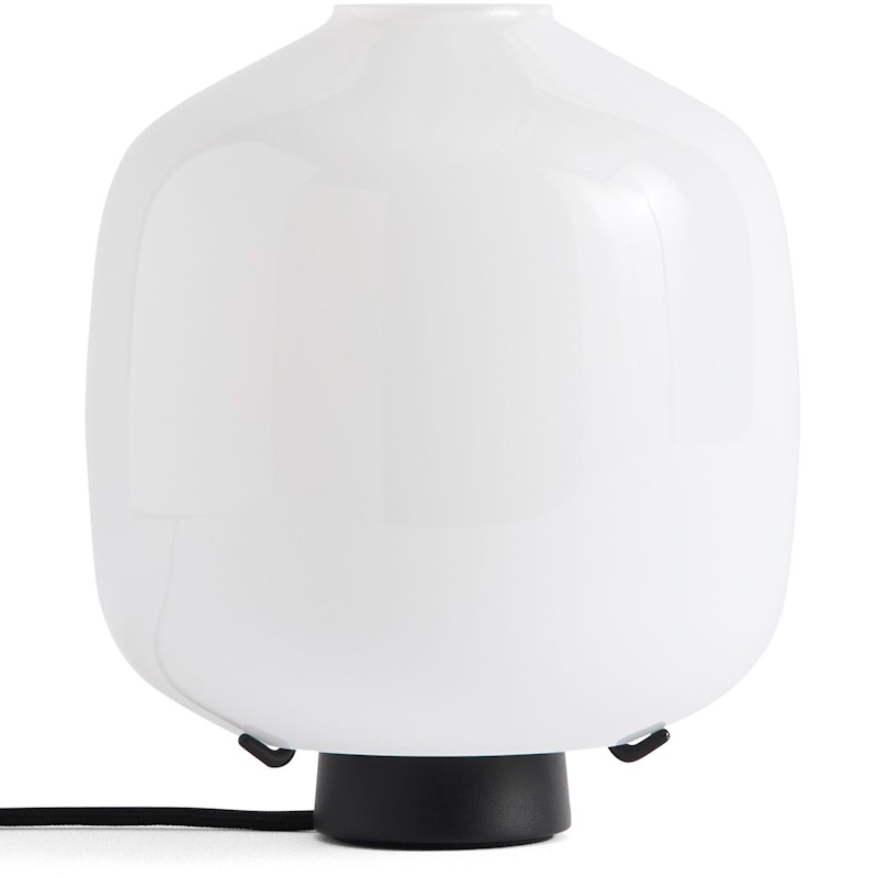 Buoy Glass Bordslampa Vit / Soft Black 20 cm