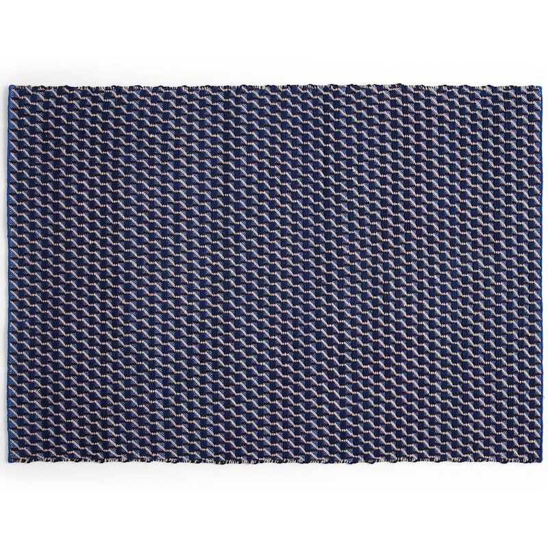 Channel Matta Blå/Vit, 140x200 cm