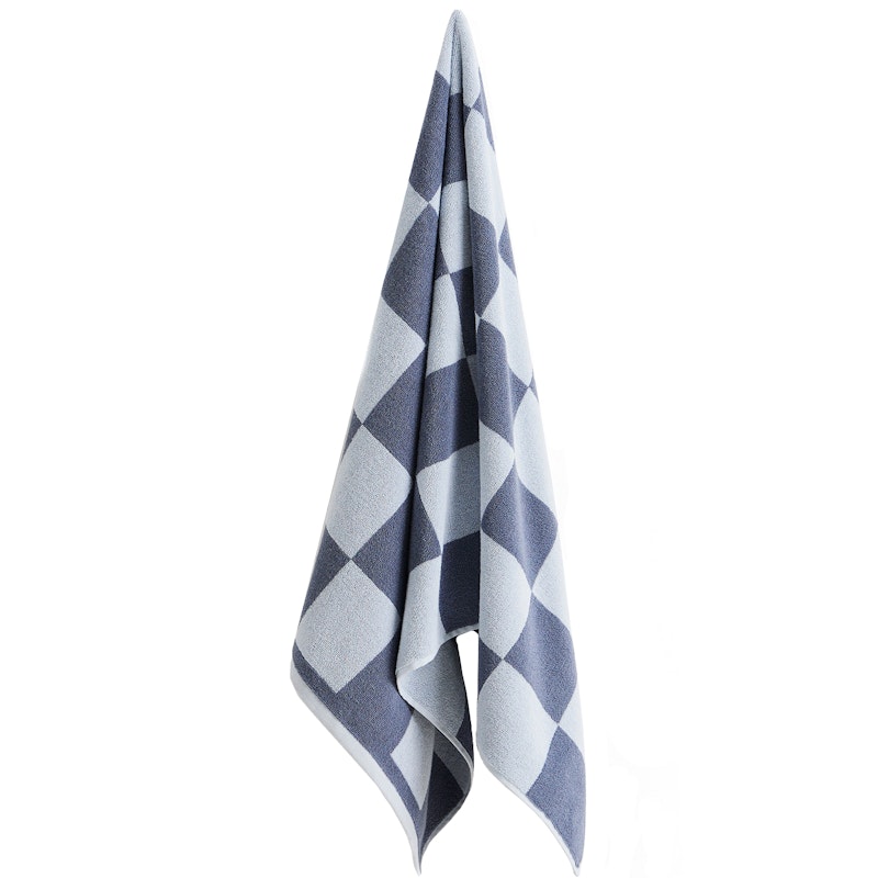 Check Badhandduk 70x136 cm, Steel Blue