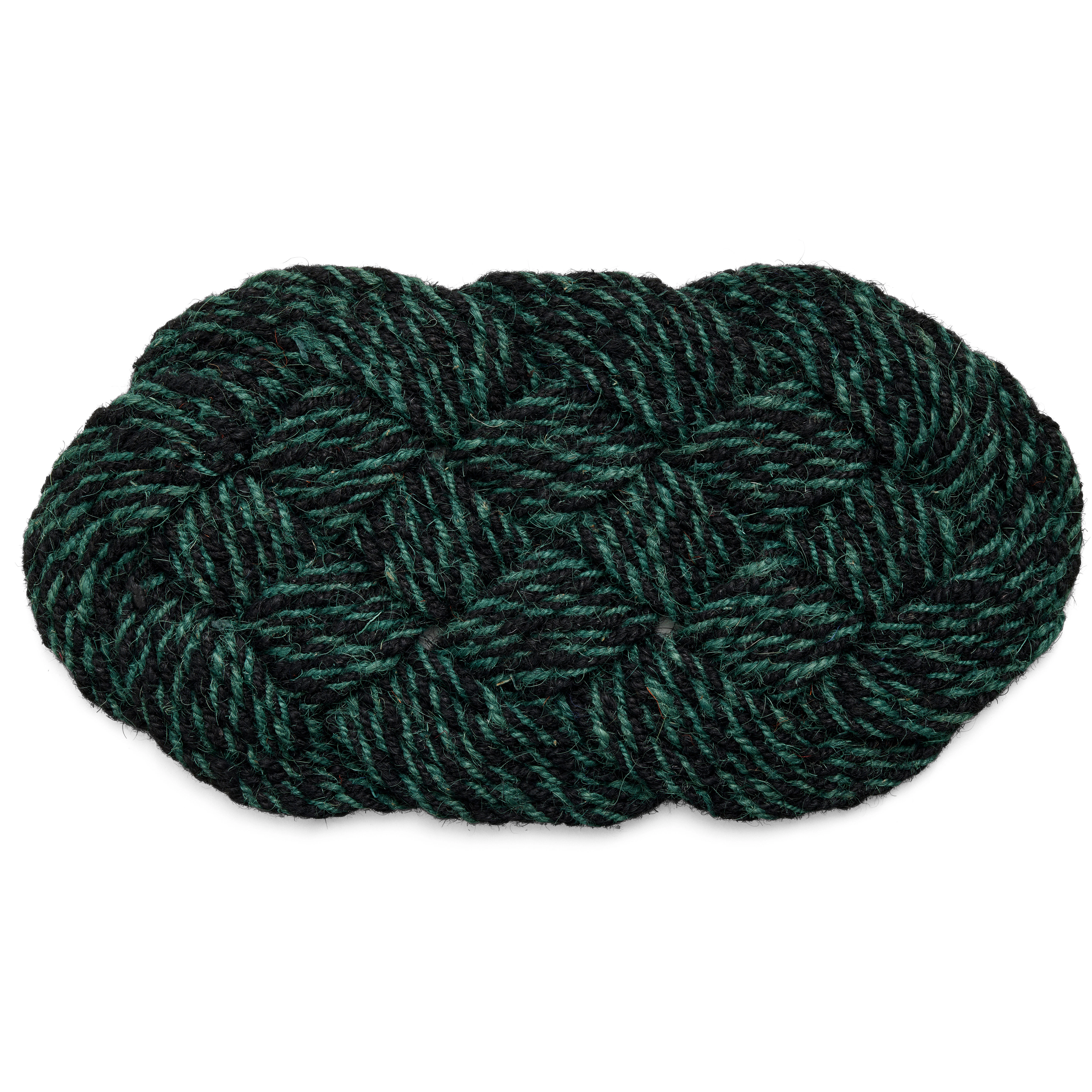 Hay Coco D&ouml;rrmatta Swirl 40x80 Cm Green / Black - D&ouml;rrmattor Kokos Svart - AE757-F129-AT88