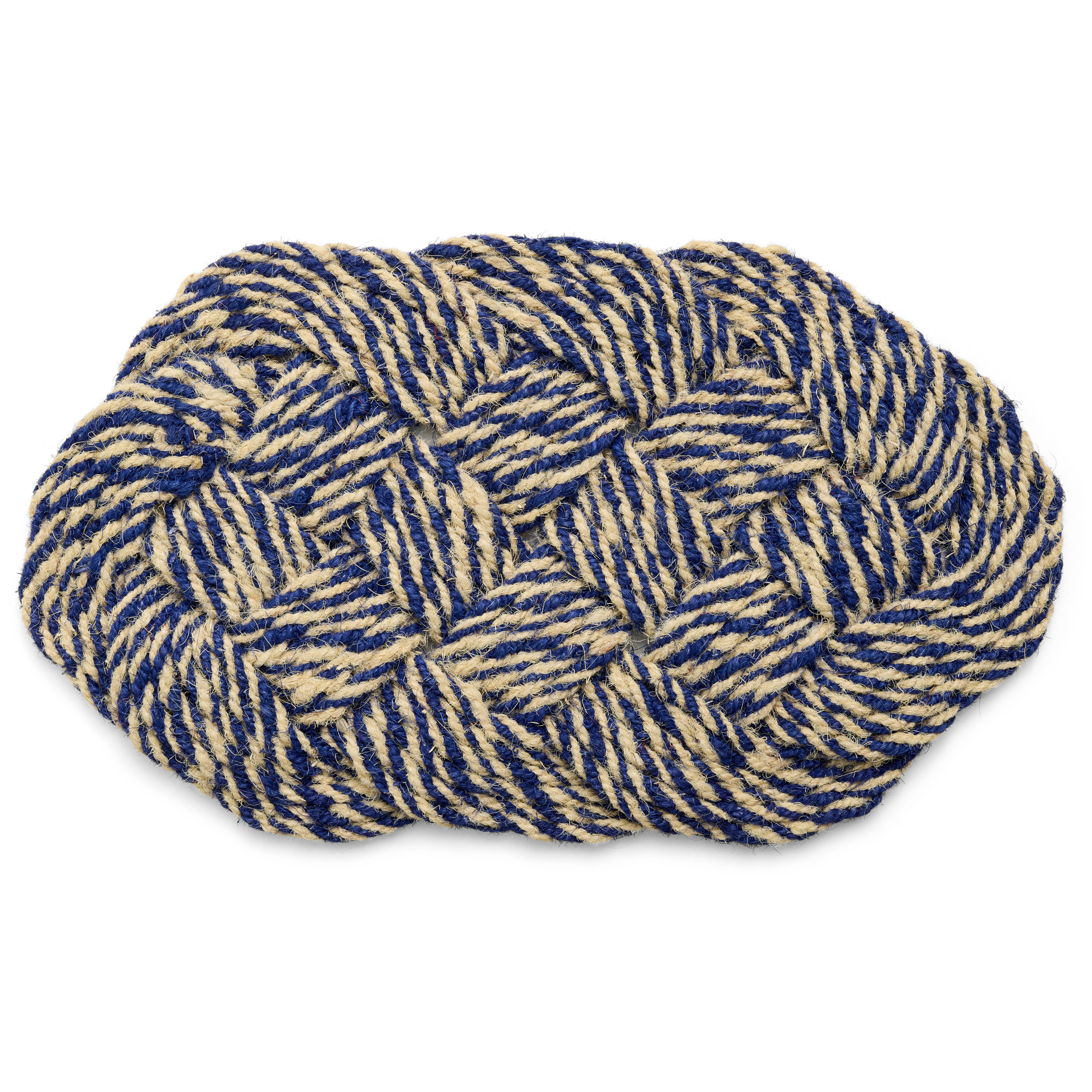 Hay Coco D&ouml;rrmatta Swirl 40x80 Cm Blue / Off-white - D&ouml;rrmattor Kokos Bl&aring; - AE757-F129-AO72