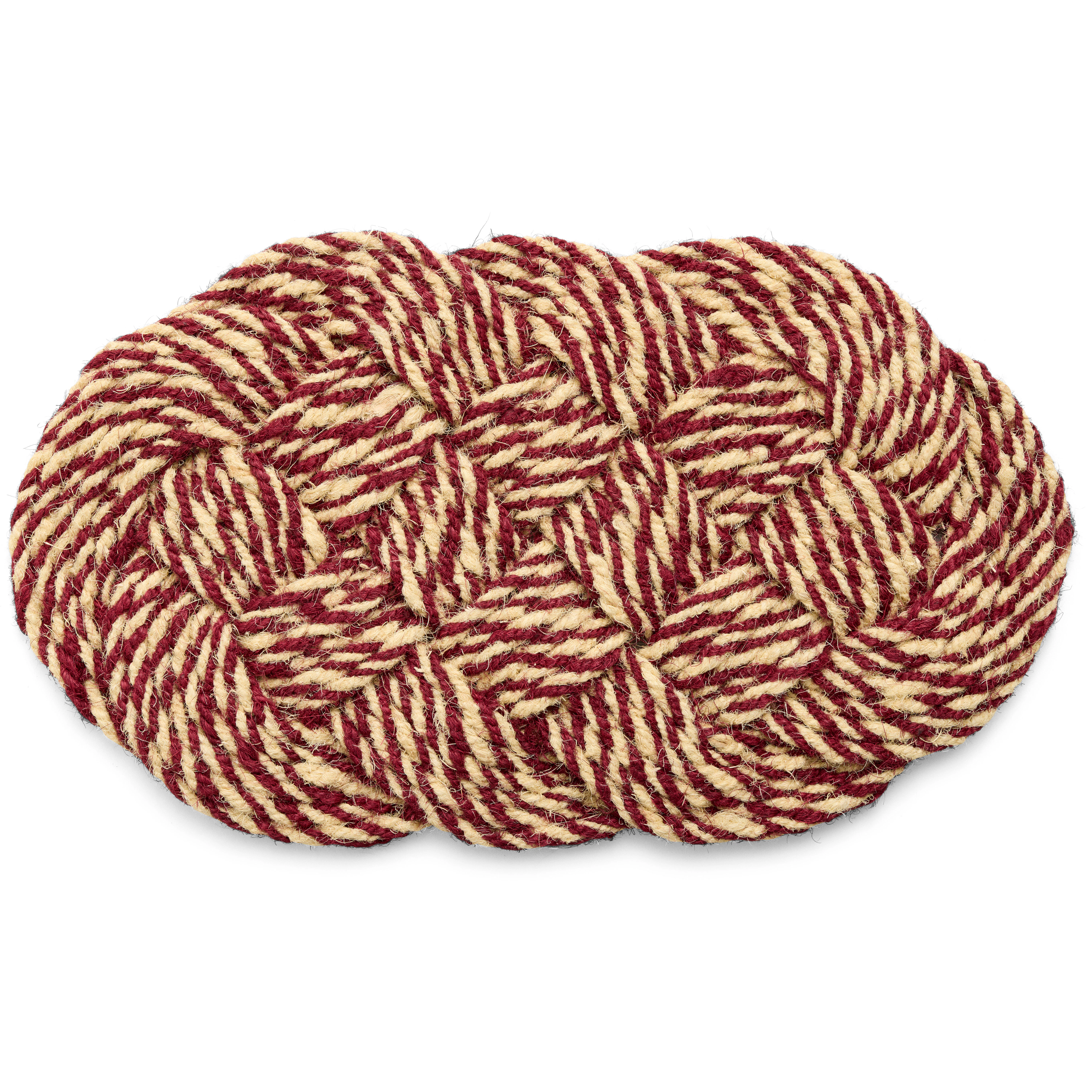 Hay Coco D&ouml;rrmatta Swirl 40x80 Cm Bordeaux / Off-white - D&ouml;rrmattor Kokos Off-White - AE757-F129-AT87