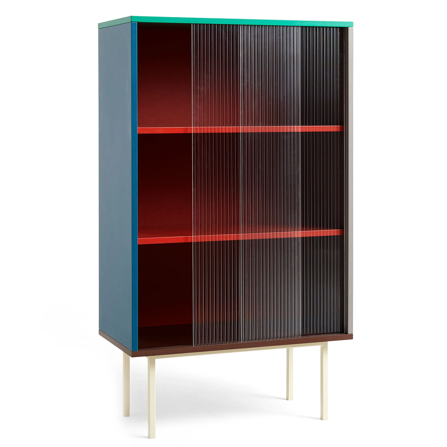 Hay Colour Cabinet Vitrinsk&aring;p d&ouml;rr / Multi - Sk&aring;p & vitrinsk&aring;p Glas Multi - AB822-A866