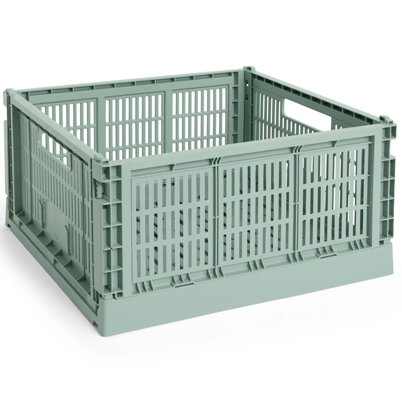 Colour Crate Large Square Förvaring, Sage Green