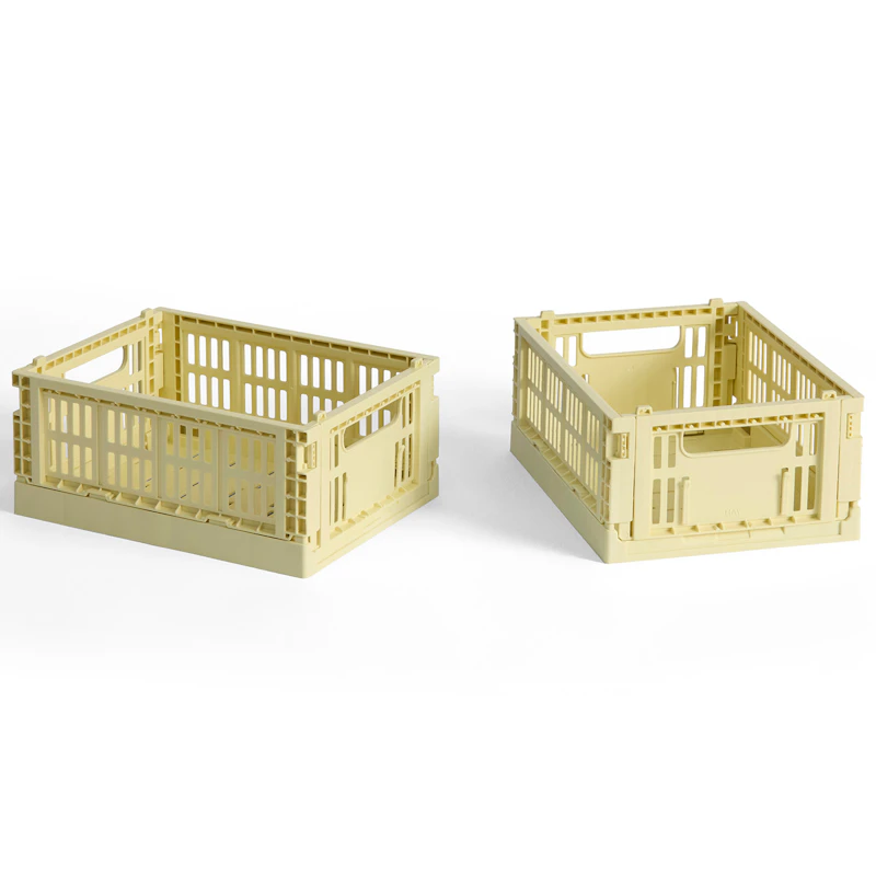 Colour Crate Mini Förvaring 2-pack, Light Yellow