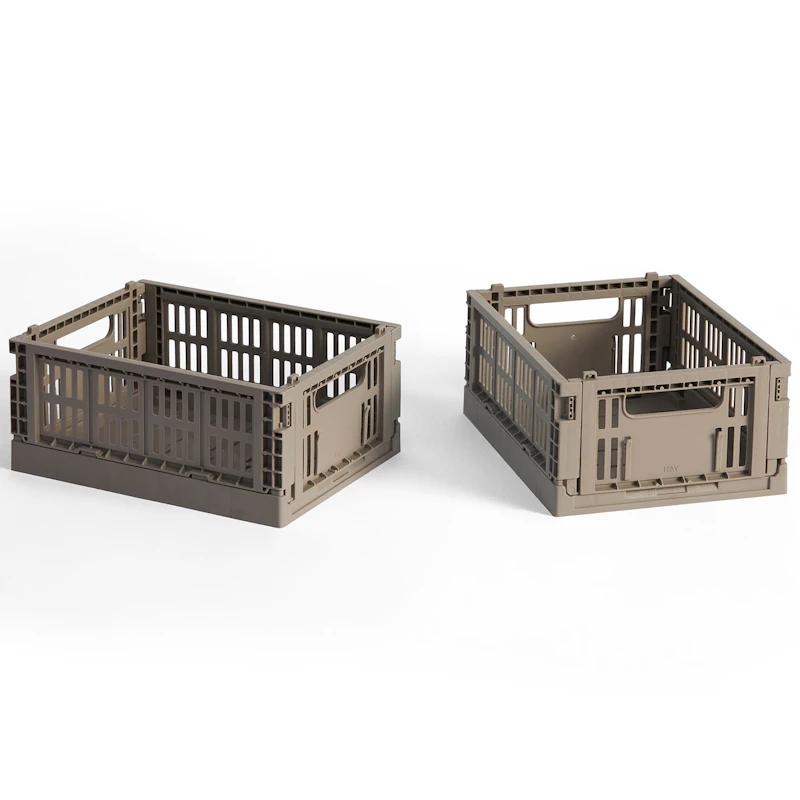 Colour Crate Mini Förvaring 2-pack, Warm Grey