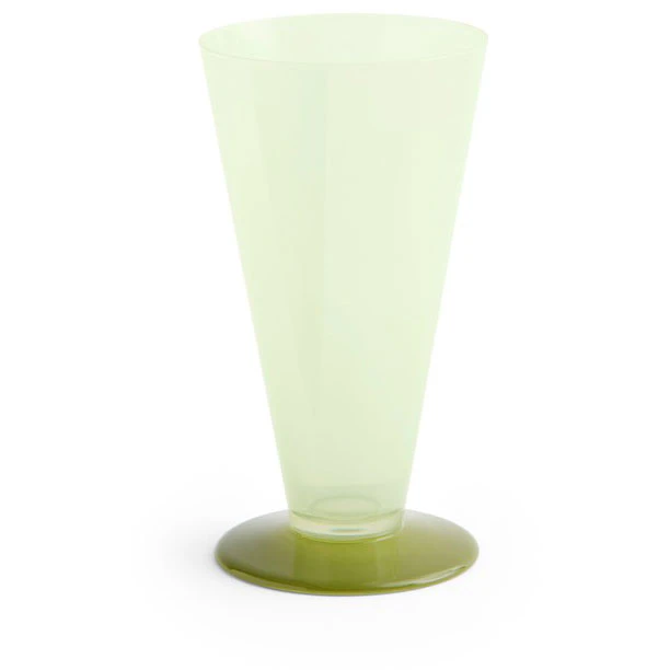 Hay Conical Vase Small Light Green / Dark Lime - Vaser Glas Ljusgr&ouml;n - AF574-A601-AU65