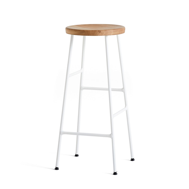 Cornet Barstol Hög, Oljad Ek/Cream White