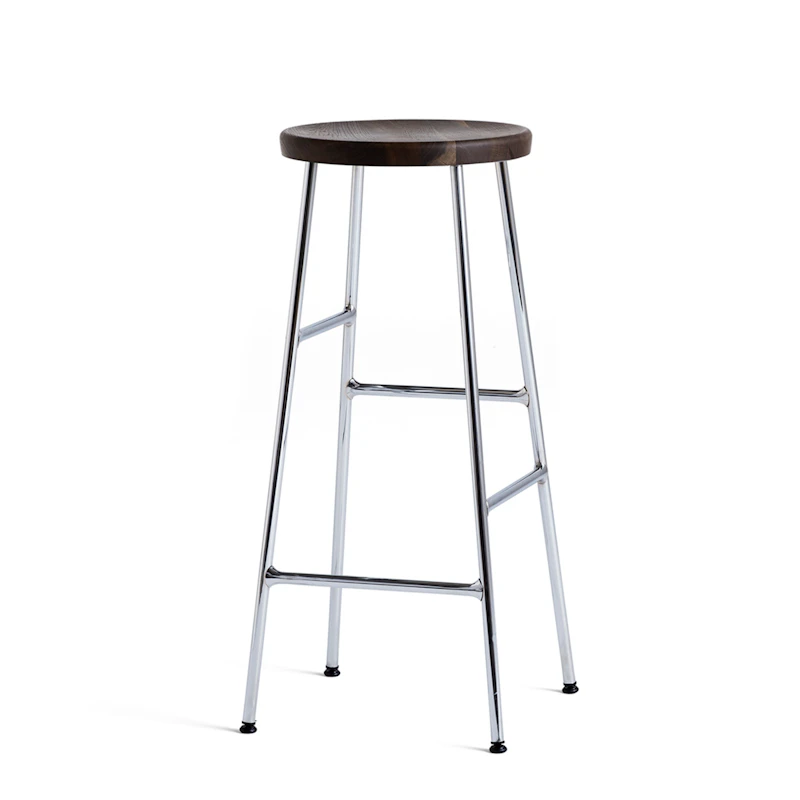 Cornet Barstol Hög, Rökt Ek/Krom