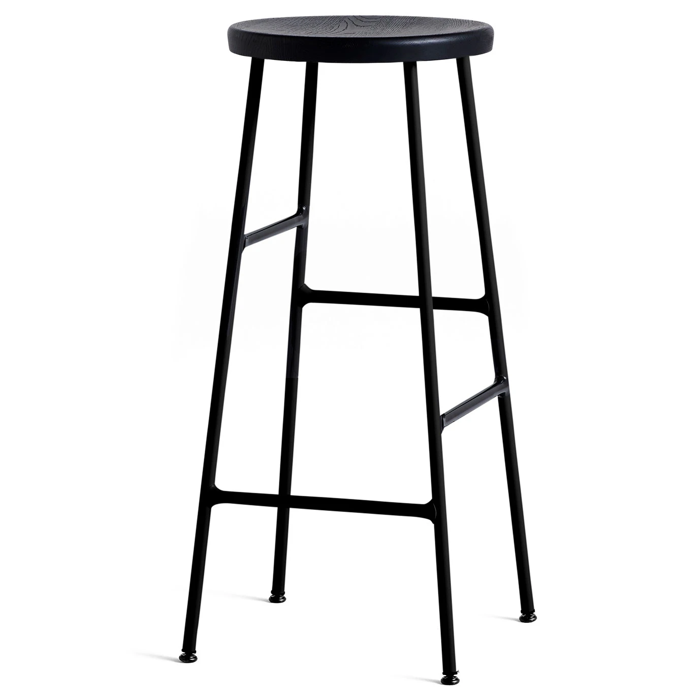 Hay Cornet Barstol H&ouml;g Svartbetsad Ek/svart - Barstolar Pulverlackat St&aring;l Svartbetsad Ek - 930311-bl.-black