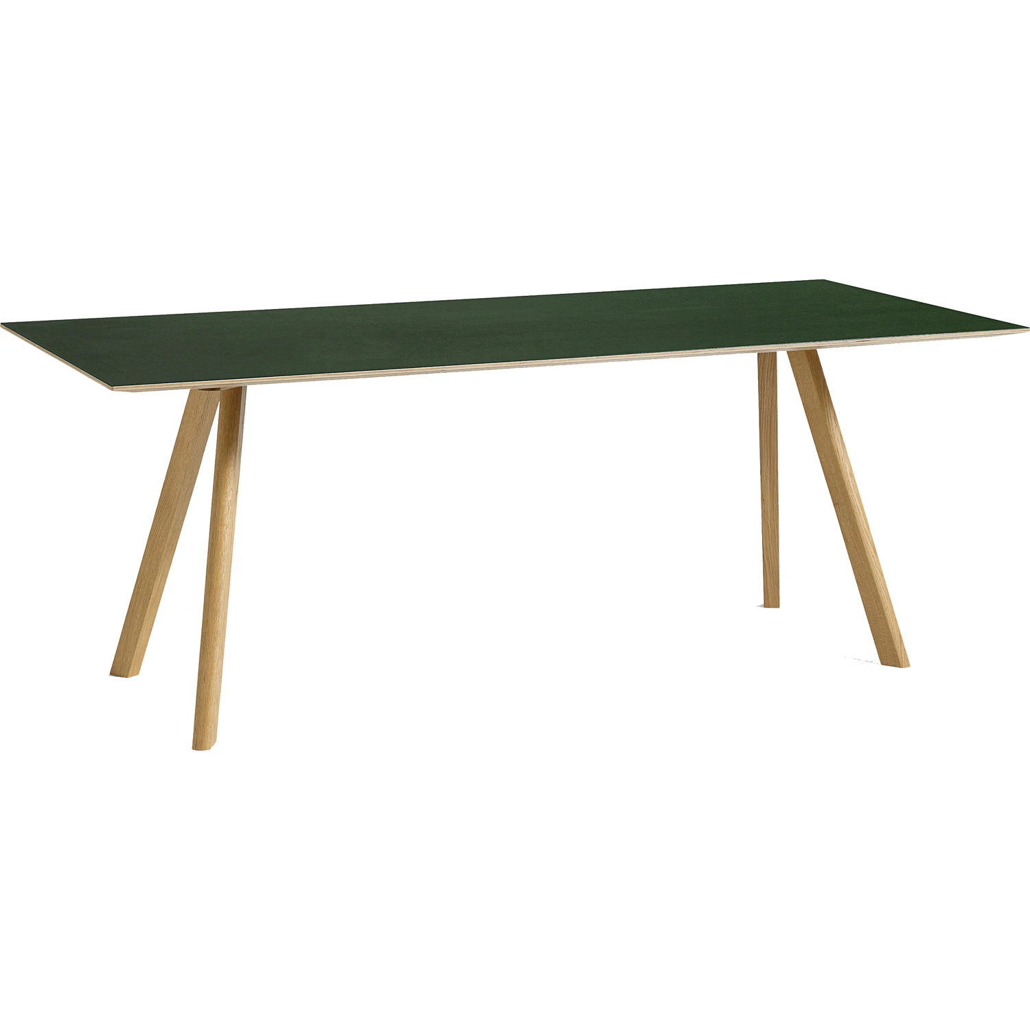 Hay Cph 30 2.0 Bord 90x200 Cm Vattenbaserad Lackad Ek / Gr&ouml;n - Matbord & Barbord Linoleum Gr&ouml;n - AE827-A537-AR09