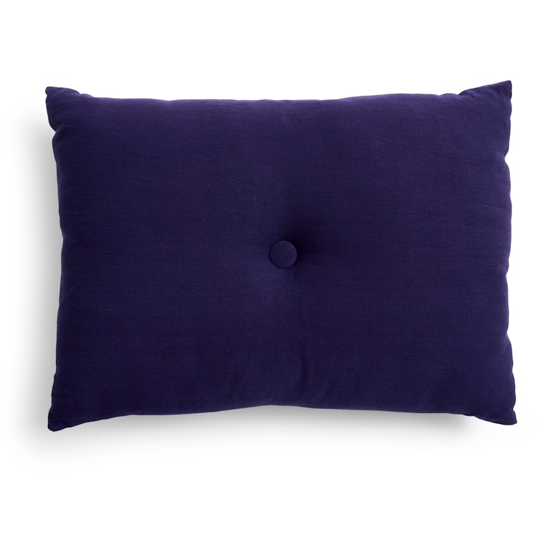 Dot Kudde Linen 45x60 cm, Dark Blue