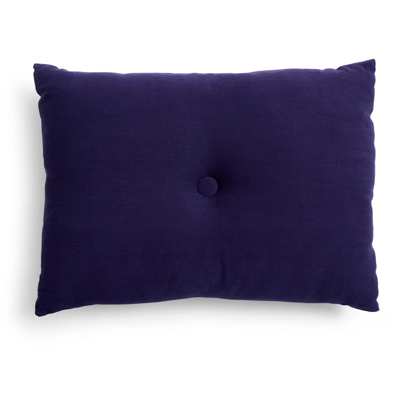 Dot Kudde Linen 45x60 cm, Dark Blue