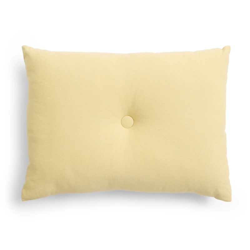 Dot Kudde Linen 45x60 cm, Soft Yellow