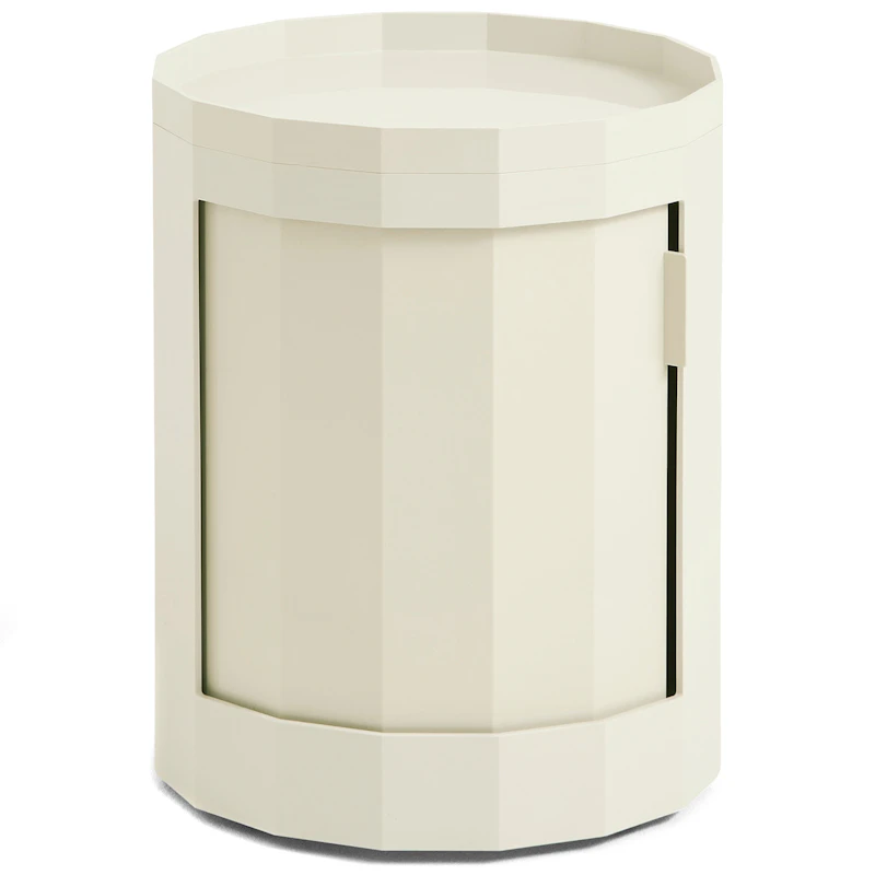 Facet Skåp Låg Med Fötter / Hjul, Eggshell