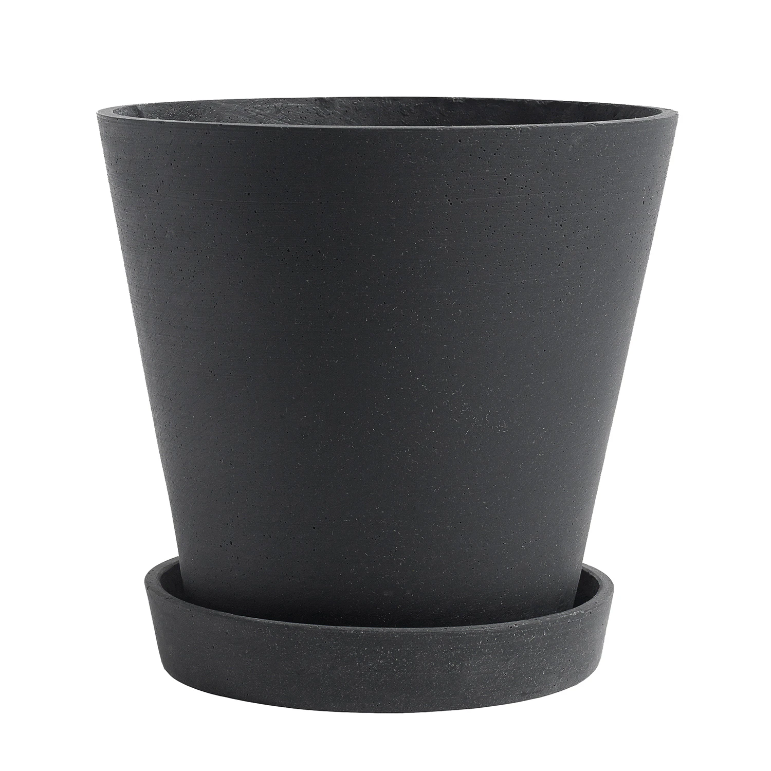 Hay Flowerpot Kruka Med Fat Svart &Oslash;21.5 Cm Xl - Krukor Polystone Svart - AB394-A604-AB68