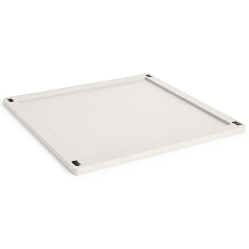 Colour Crate Plastic Medium Square / Cube Lock, Off-white