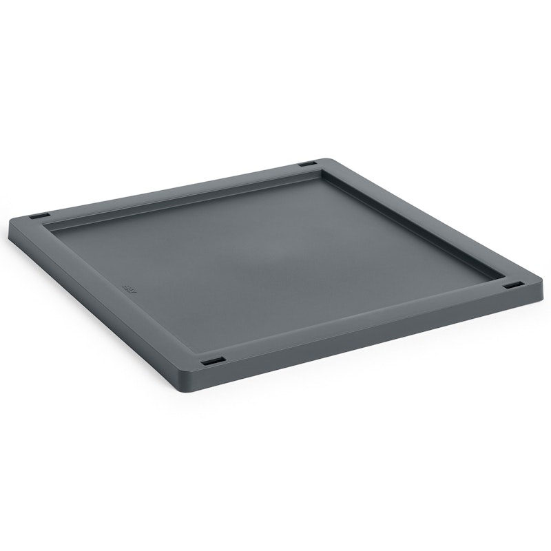 Colour Crate Plastic Medium Square / Cube Lock, Charcoal