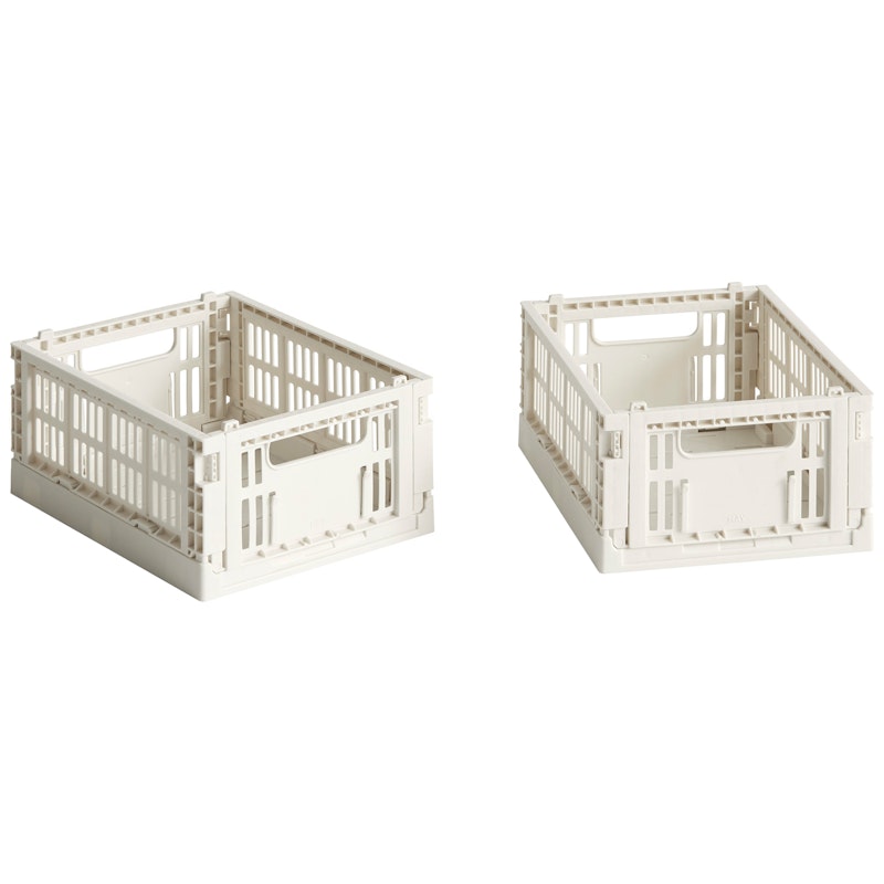 Colour Crate Förvaringslådor Mini 2-pack, Off-white